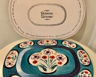 $20 - Set 8 Vintage 1998 Catriona Stewart Floral Placemats -  each 17" W x 12.5" H