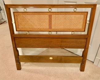 $250 - Baker MCM cane headboard #2 (Can be used as foorboard to #1) - - 39"W x 35.5"H