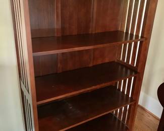 $190 - Pottery Barn Mission 4 shelf bookcase #2 - 60" H, 39.5" W, 16" D