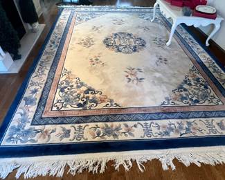 Hand Knotted Wool Rug (feels great under foot)