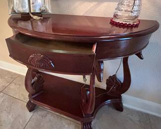 Cherry wood antique accent table in perfect condition