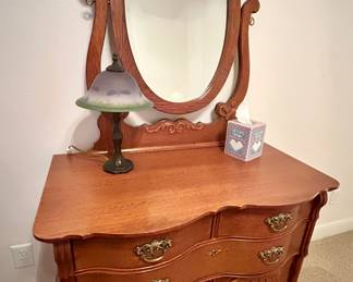 Lexington Victorian Sampler dresser with mirror 