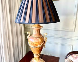 2 Mariner alabaster table lamps