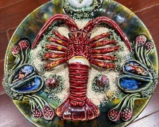 Majolica Lobster Plate