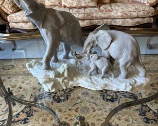 Lladro elephants walking