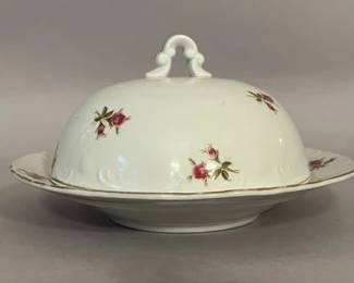 Porcelain Covered Butter Dish, By Cherry China, Japan
