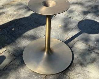 Hand Painted Ceramic Top Cafe Table And Iron Base, Made In Italy
