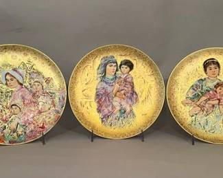 Edna Hibel Famous Women And Children Collection Plates
