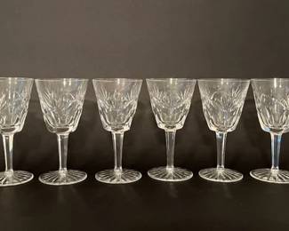 Set Of 6 Crystal Wine Glasses

