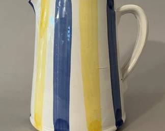 Italian Hand-painted Ceramic Pitcher
