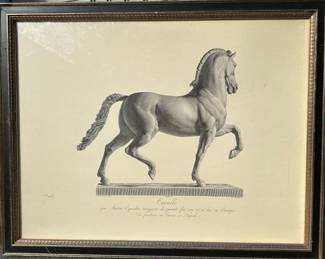 Wall Art Print Of Domenico Marchetti, Statuesque Horse II
