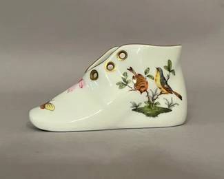 Herend Porcelain Queen Victoria Baby Shoe
