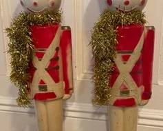 Pair Of Vintage Plastic Toy Soldiers
