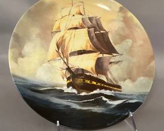 Arthur Hastings Sloggett Collector Plate "USS Constitution", American Historical Plates, Ltd.
