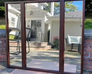 John Stuart, Inc. Midcentury Mahogany Tri-Fold Dresser Mirror, C. 1950
