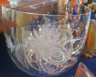 Punch Bowl & Cups