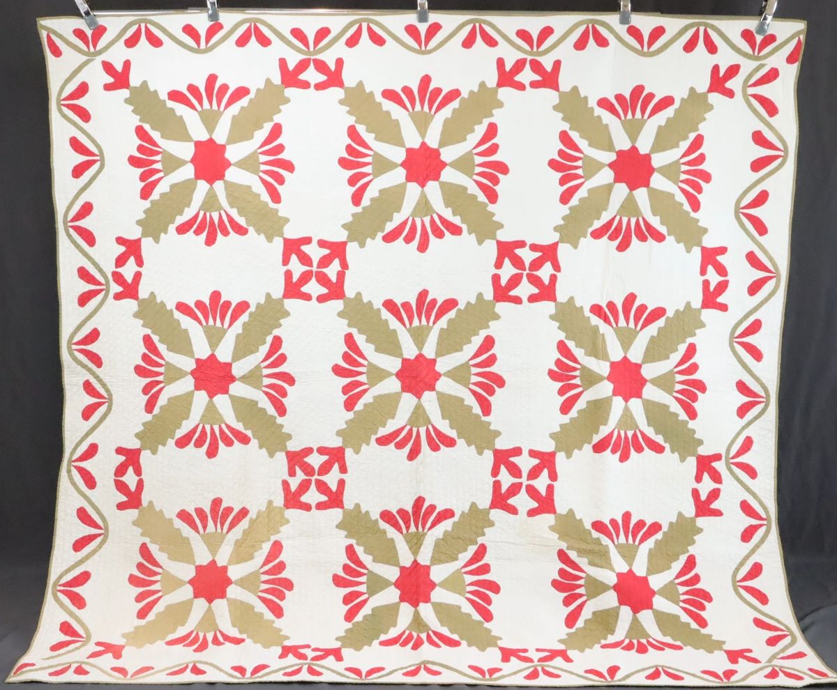 Antique Quilts & Early Coverlets Auction starts on 11/22/2023