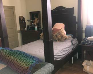 Rare Kentucky Mahogany tall post Bed