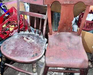 A couple of chairs in as found condition…