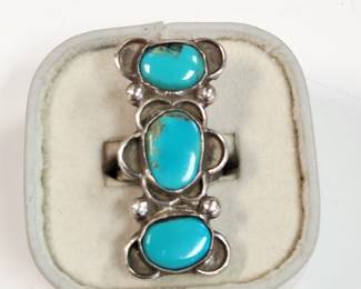 Native American Turquoise Sterling ring