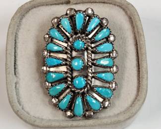 Native American Turquoise Sterling ring