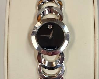 Movado stainless steel watch, works well