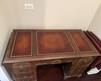 Vintage Leather Top Desk