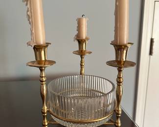 Brass Candle Centerpiece