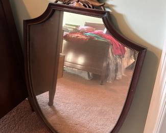 Antique Shield Mirror