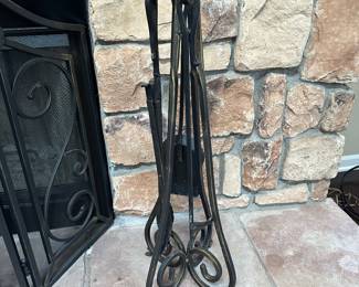 Iron Fireplace Tools