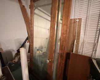 Mirrored Glass Doors