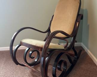 Bentwood and Cane Rocking Chair