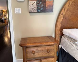 Oak, King Bed and Nightstands