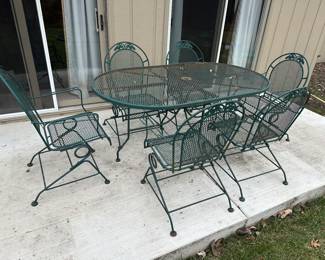 Wrought Iron Patio Table and Chairs