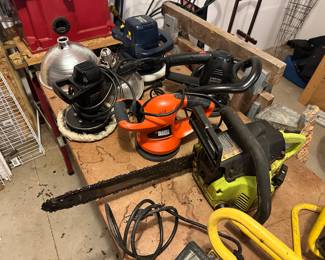 Chain Saw, Sander, misc. Power Tools