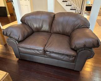 Leather Loveseat