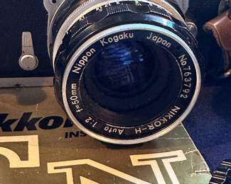 Vintage Nikon/Nikkormat FTn 35mm Film Camera with Nikkor-H F/2 50mm Lens