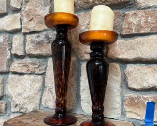 Glass Candlesticks