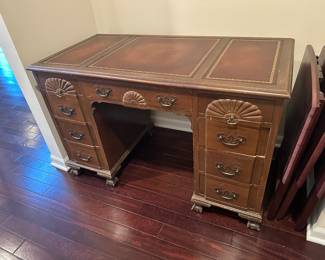 Vintage Leather Top Desk