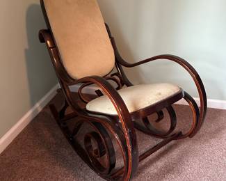Bentwood and Cane Rocking Chair