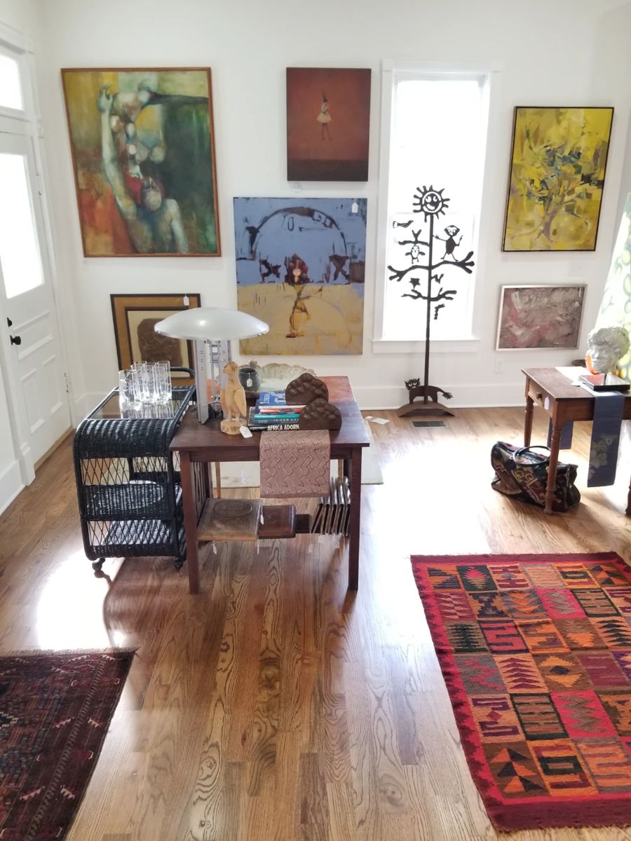 Norman Tenenbaum, Duy Huynh, Andrew Winn, Mac Le Seuer, Patrick Boudon, Dr. Fred Goldner sculpture, 1980 Robert Sonneman for Kovacs "Echoes of Vienna" aluminum lamp