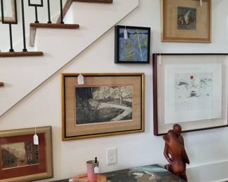 antique handpainted kimono trunk, Mary Newberry Bowles, Michael Charron, Alexander Befelein, New Zealand sculpture