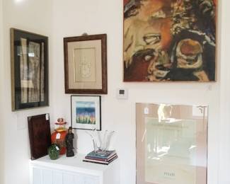 James Guitet, Michael Sosin glass, Dennis Olsen, Jean Michel Folon, Alvin Marshall sculpture