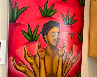 There are a few pieces of art consigned with a gallery and may sell before the sale - this is one of them