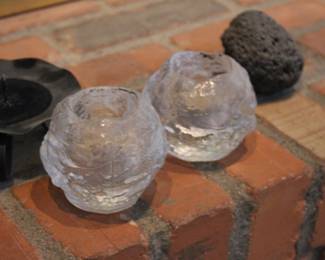 Kosta Boda vintage candle holders