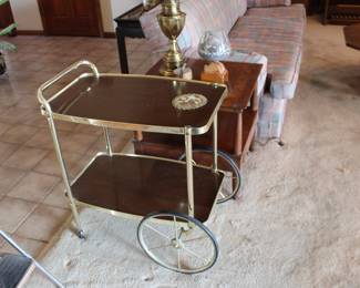 Vintage bar cart