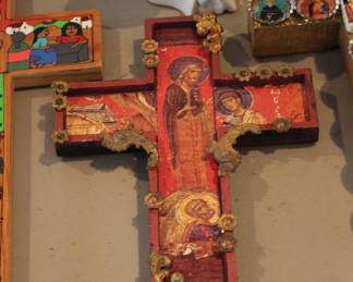 Folk art cross from Mexico