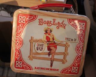 Boss lady lunchbox - we have many vintgage lunch boxes here!