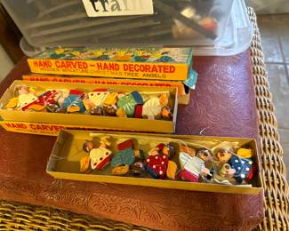 Vintage midcentury Christmas ornaments