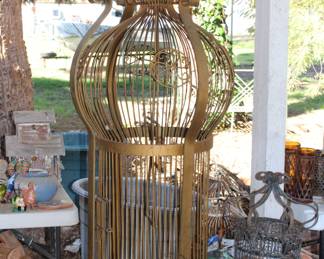 Antique bird cage